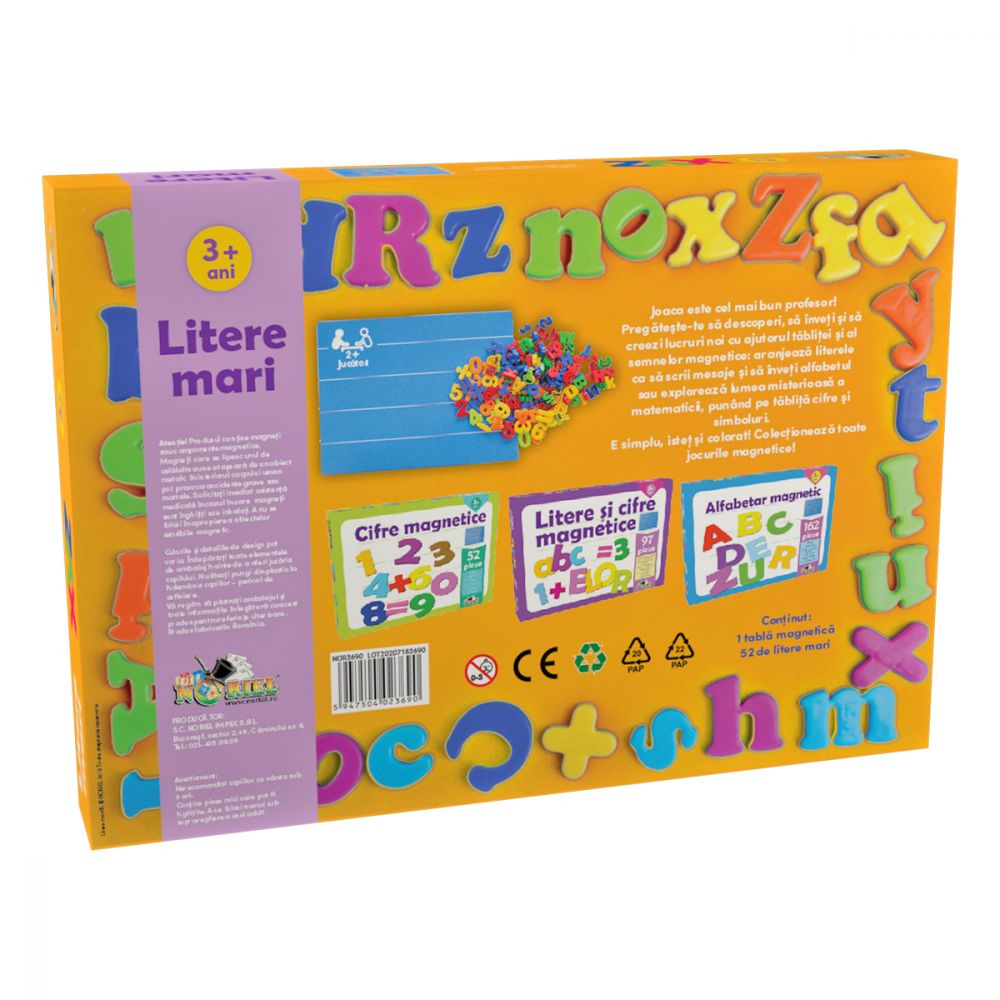 Jocul literelor magnetice, litere mari, Noriel [3]