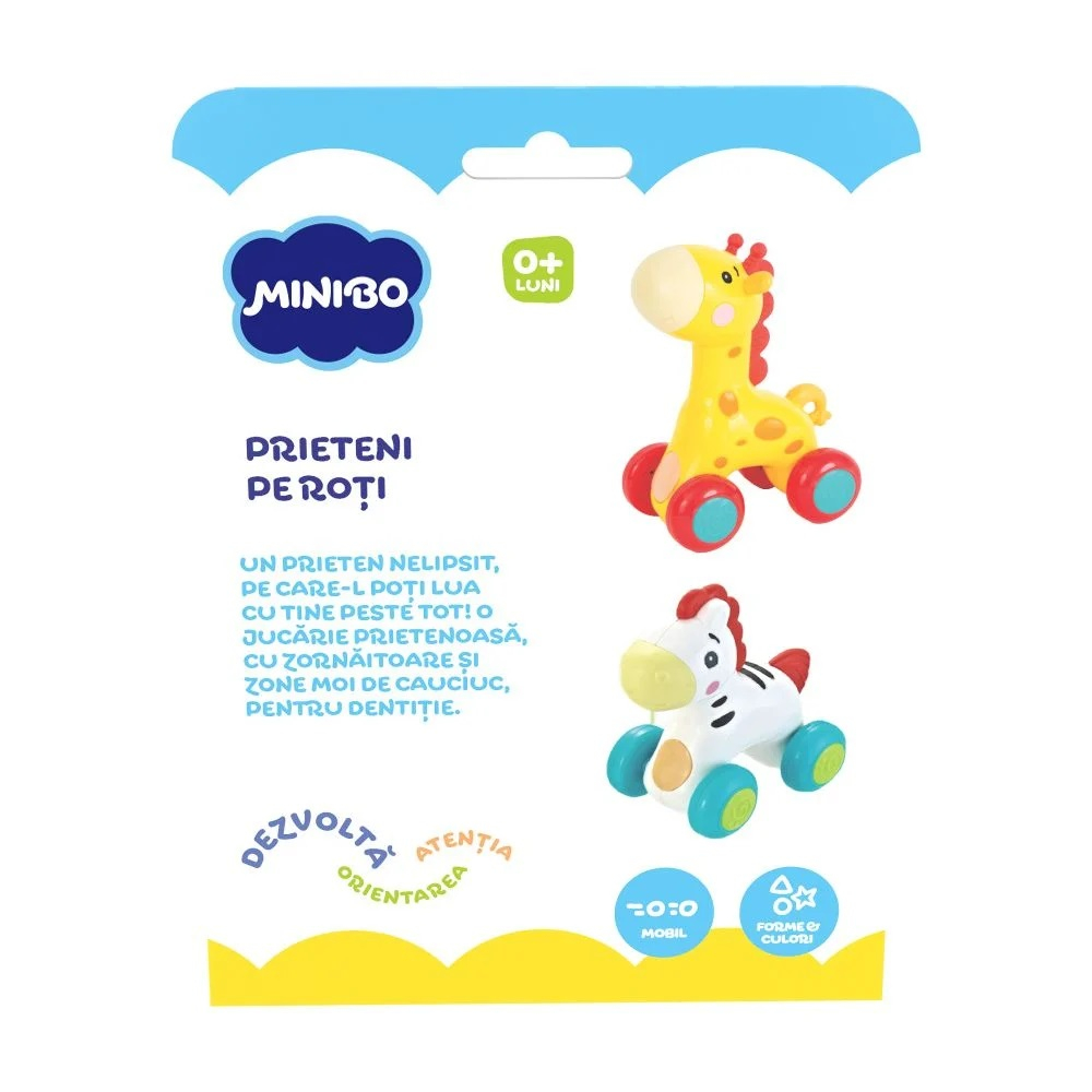 Jucarie bebelusi Minibo, Prieteni pe roti Calut [5]
