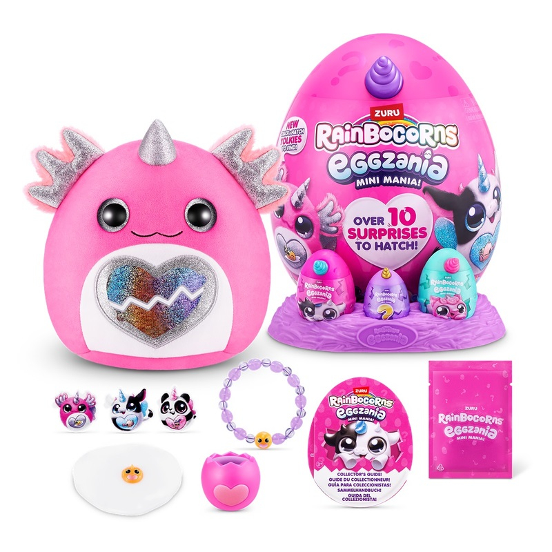 Jucarie de plus surpriza, Rainbocorns, Eggzania Mini Mania [1]