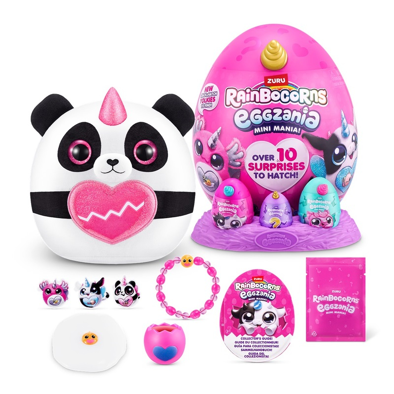 Jucarie de plus surpriza, Rainbocorns, Eggzania Mini Mania [2]