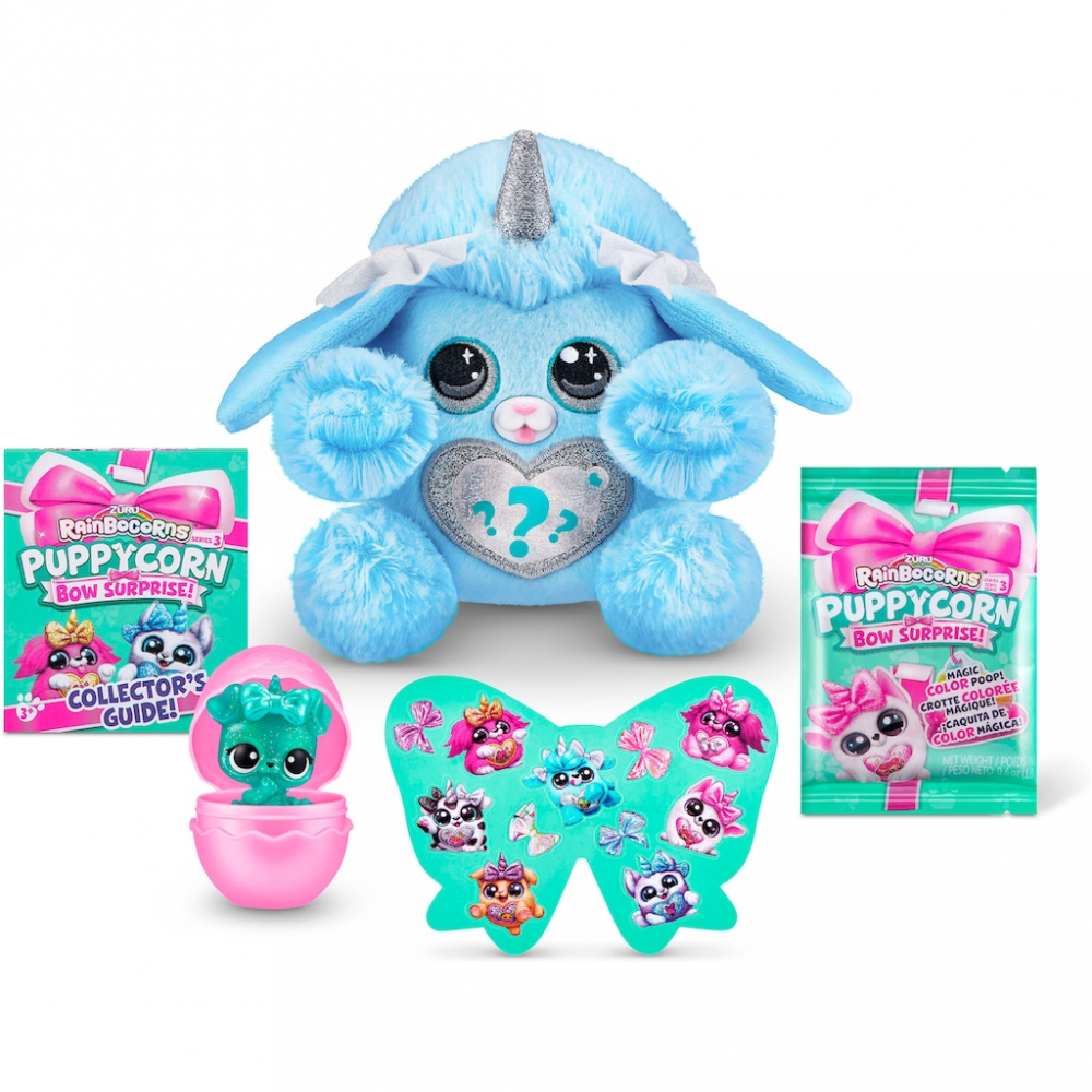 Jucarie surpriza de plus, Rainbocorns, Catelus Unicorn Curcubeu, S3 [13]