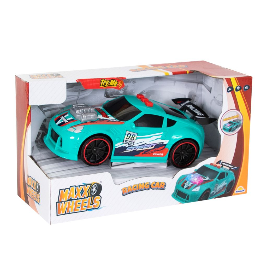 Masina de curse cu lumini si sunete, Maxx Wheels [3]