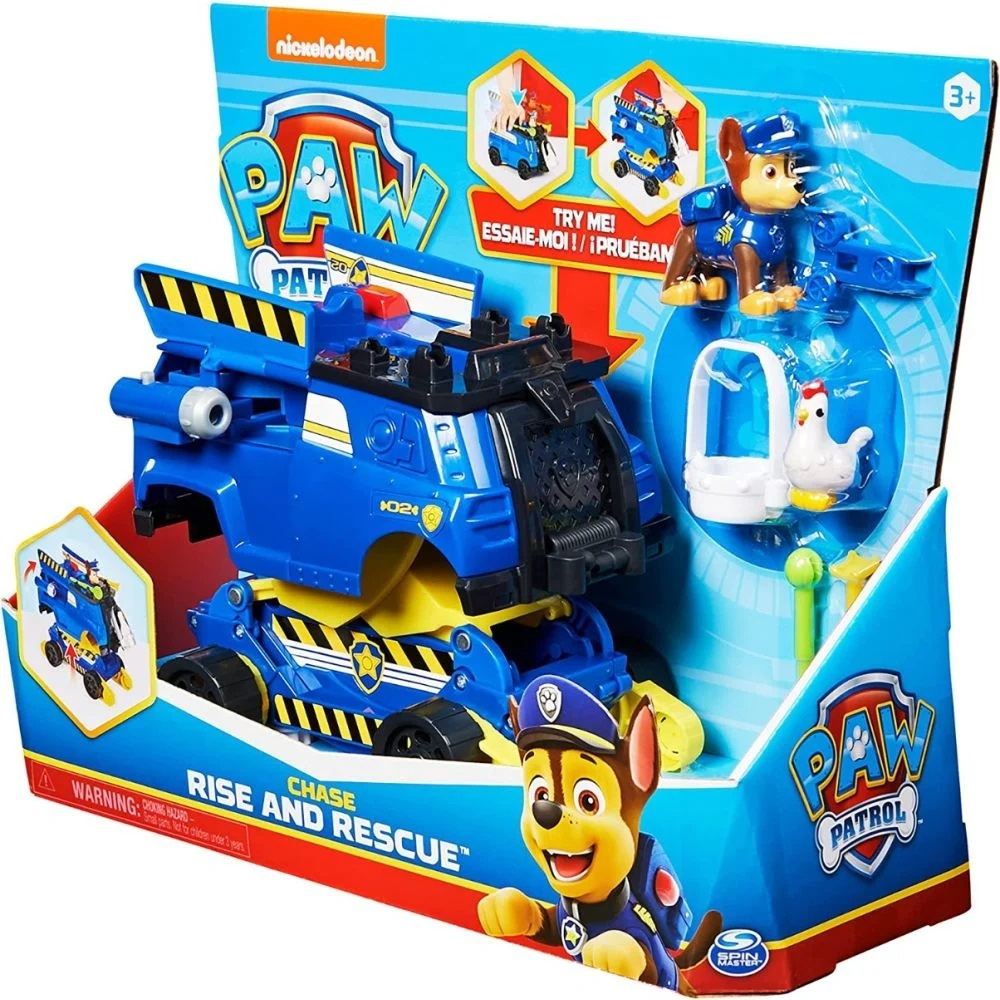 Masinuta de politie Paw Patrol, cu figurina Chase [7]