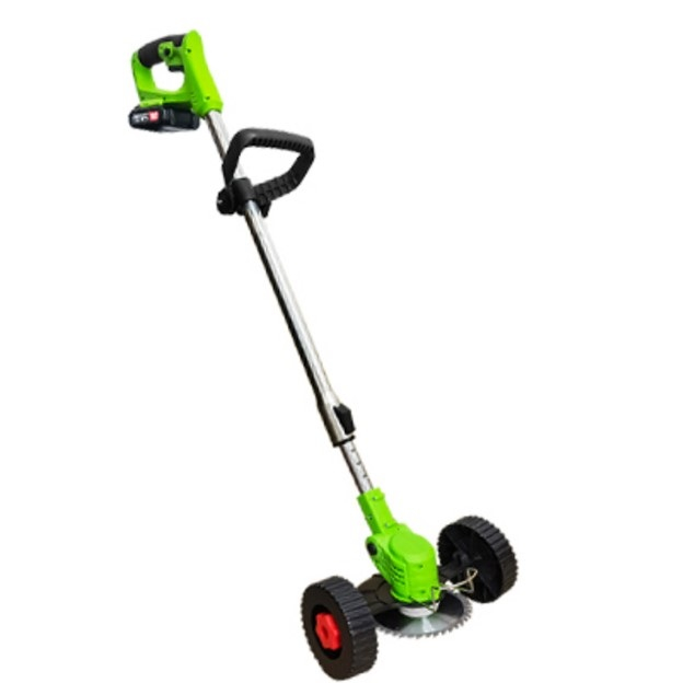 Motocoasa electrica fara fir 21V cu 2 acumulatori, Reglabila, 3 moduri de taiere + accesorii incluse [2]