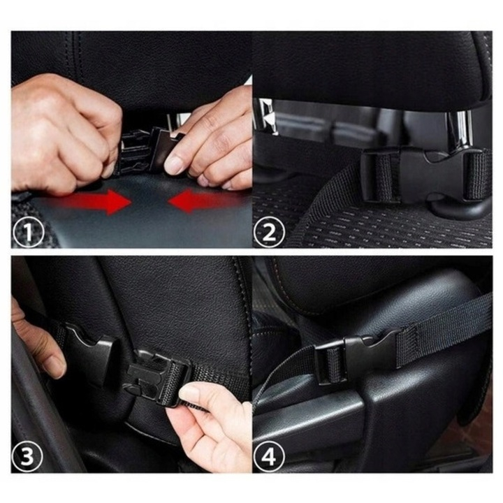 Organizator pentru scaun auto, 45 x 65 cm, Suport Tableta, Impermeabil, Negru, Protectie Scaun auto spatar [5]