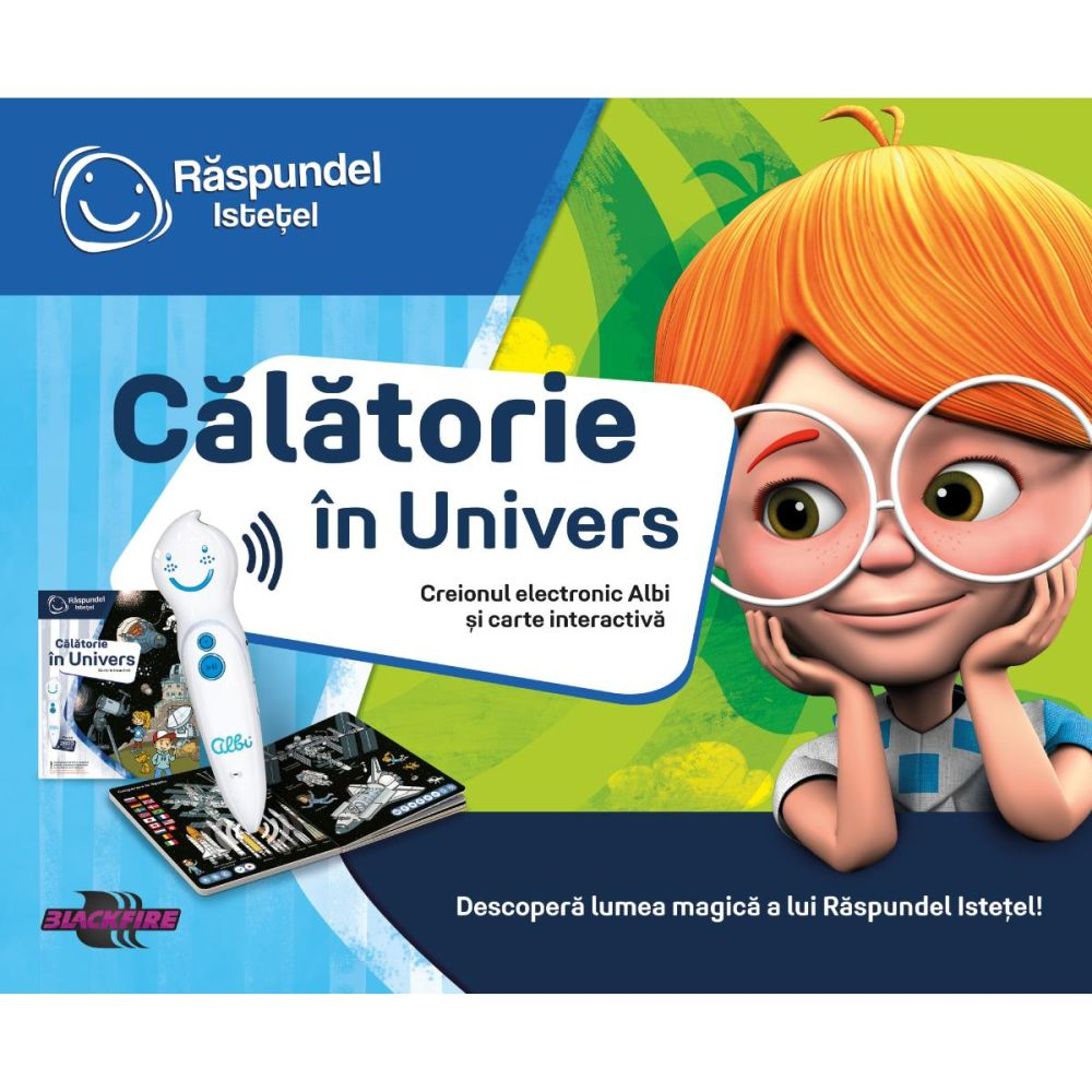Pachet Raspundel Istetel, creion si carte interactiva Calatorie in Univers [3]