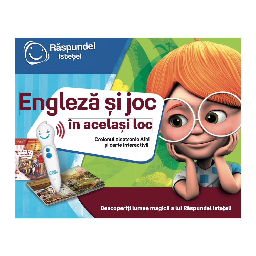 Pachet Raspundel Istetel, Creion si Carte interactiva Engleza si joc, in acelasi loc [4]