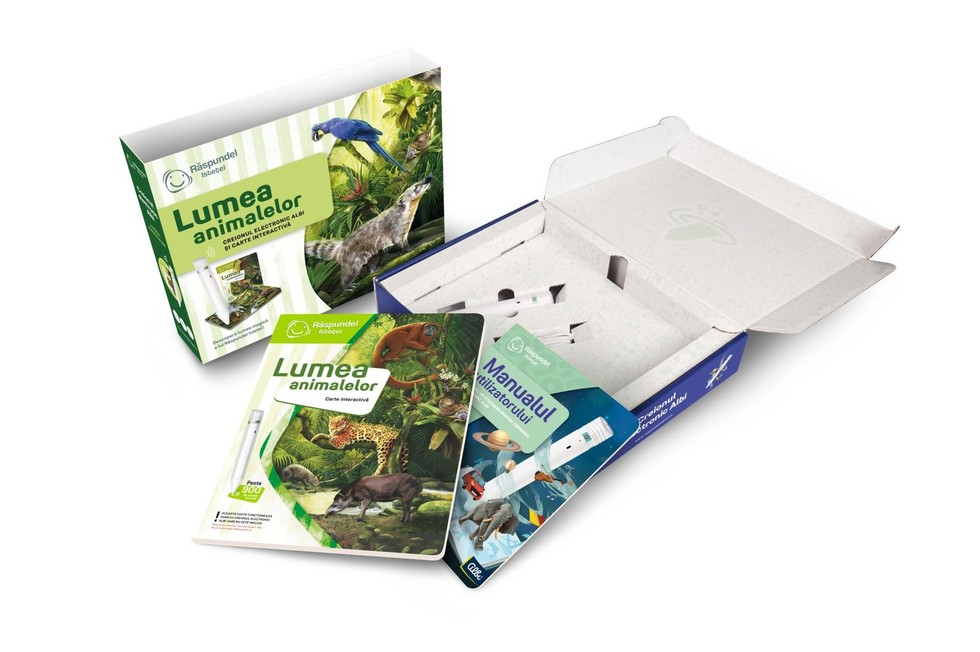 Pachet Raspundel Istetel, Creion si Carte interactiva Lumea animalelor [2]