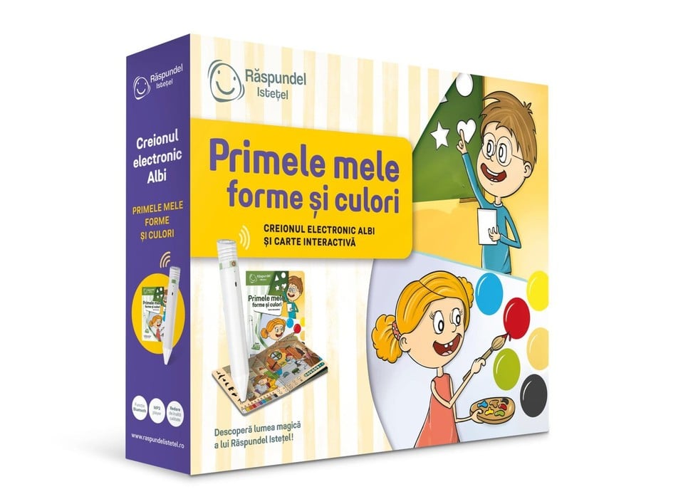 Pachet Raspundel Istetel, Creion si Carte Interactiva Primele mele forme si culori [1]