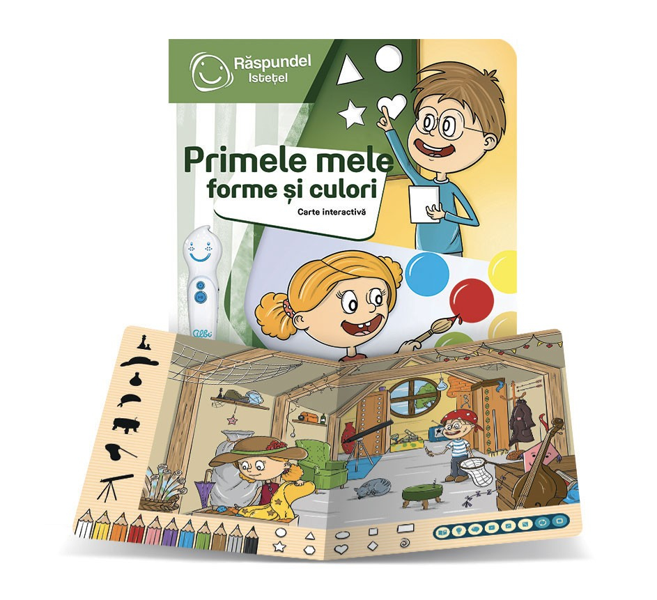 Pachet Raspundel Istetel, Creion si Carte Interactiva Primele mele forme si culori [5]