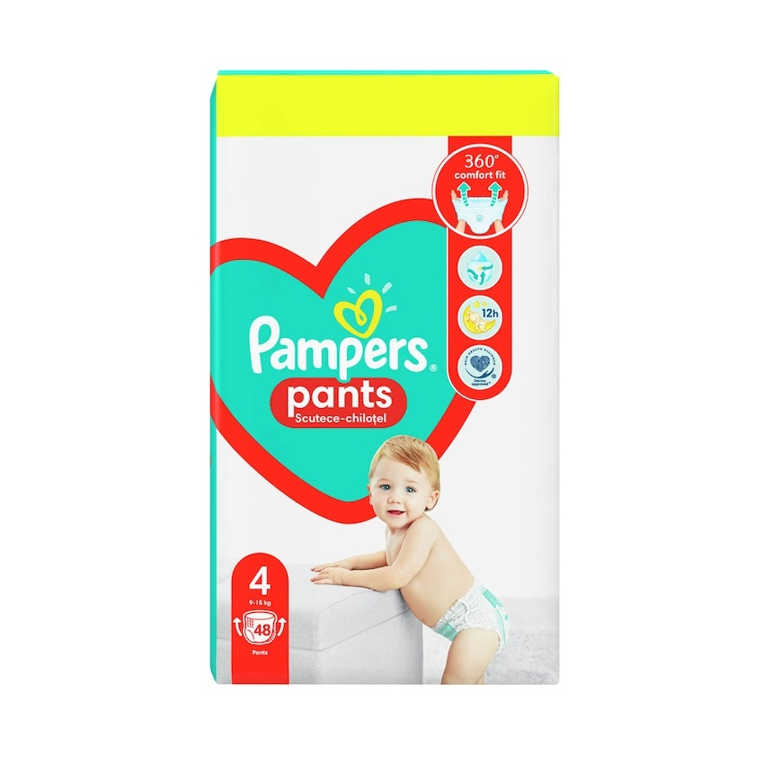 PAMPERS Pants, scutece chilotel, 9-15 kg, marime 4, Value Pack, 48 buc [1]