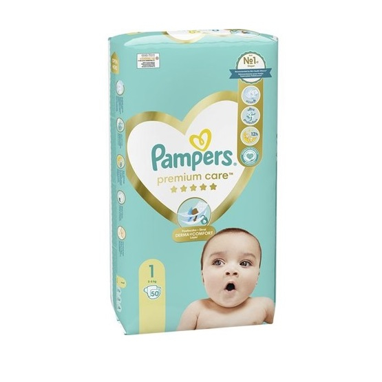 PAMPERS Premium Care Newborn, scutece, 2-5 kg, marime 1, 50 buc [1]