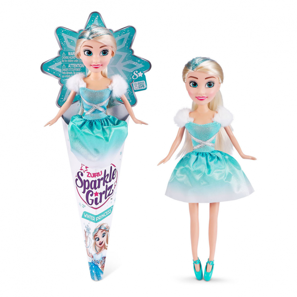 Papusa cu tinuta de bal Sparkle Girlz, Albastru, 27 cm [1]
