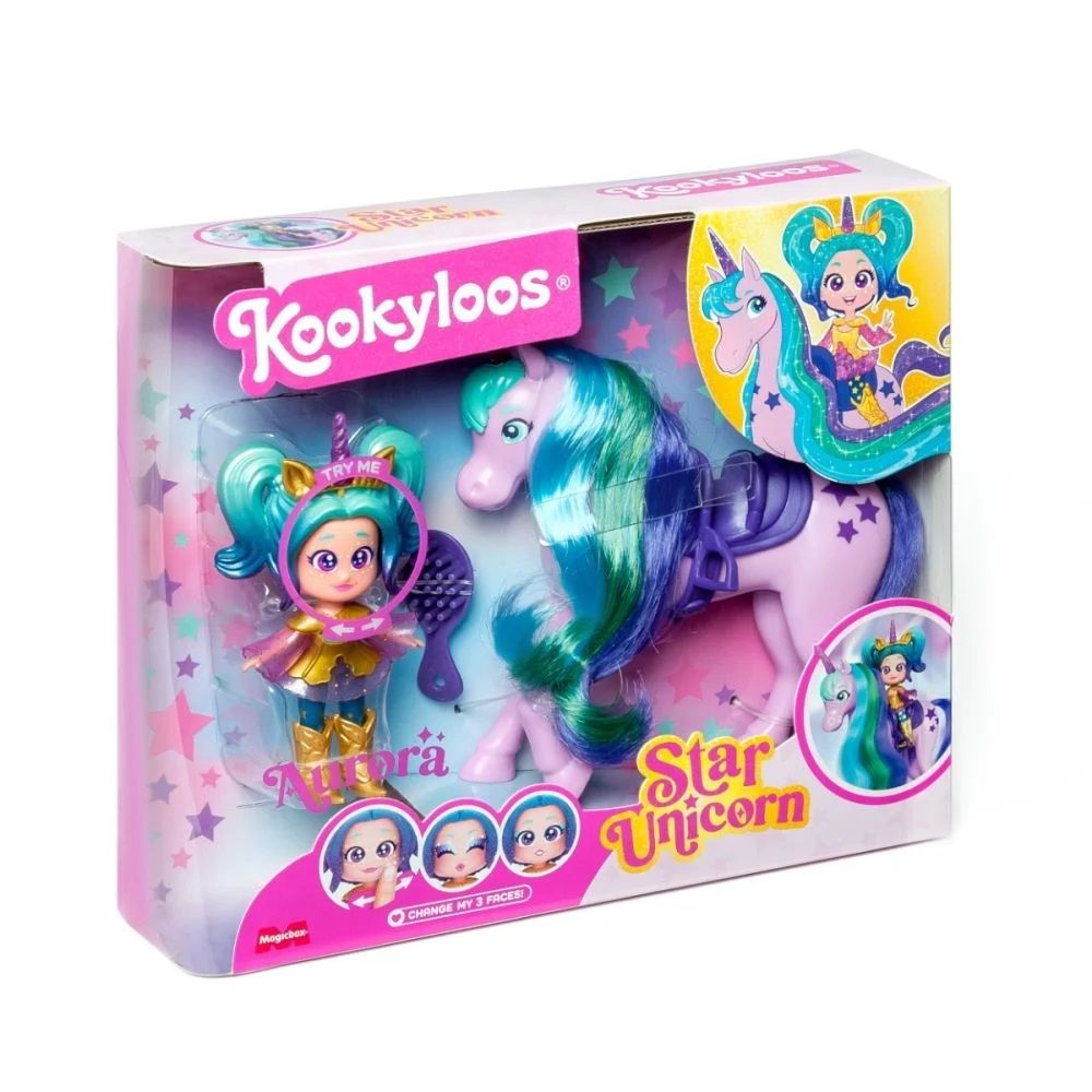Papusa Kookyloos Aurora - Set de joaca Unicorn Stea [2]