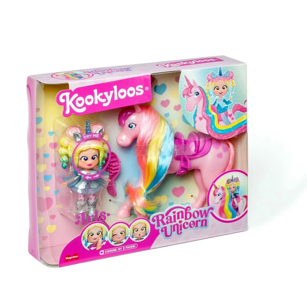 Papusa Kookyloos Iris - Set de joaca Unicorn Curcubeu [2]