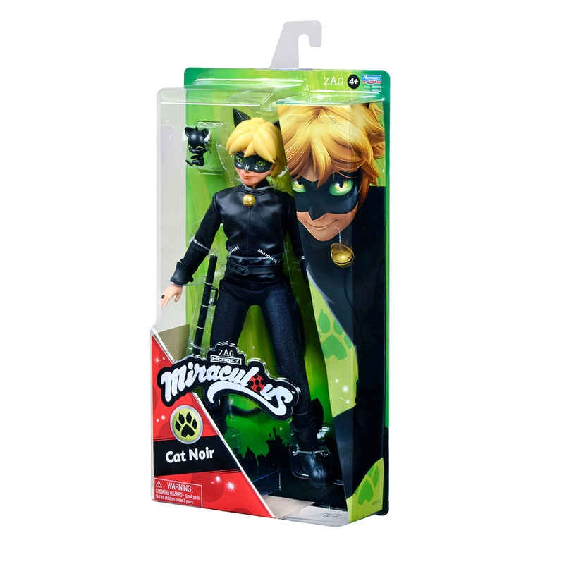 Papusa Miraculous, Zag Heroez, Cat Noir, 30 cm [2]