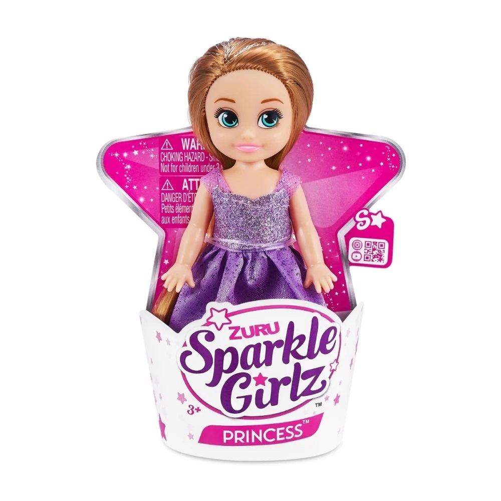 Papusa Printesa mini, Mov, Sparkle Girlz, 12 cm [1]