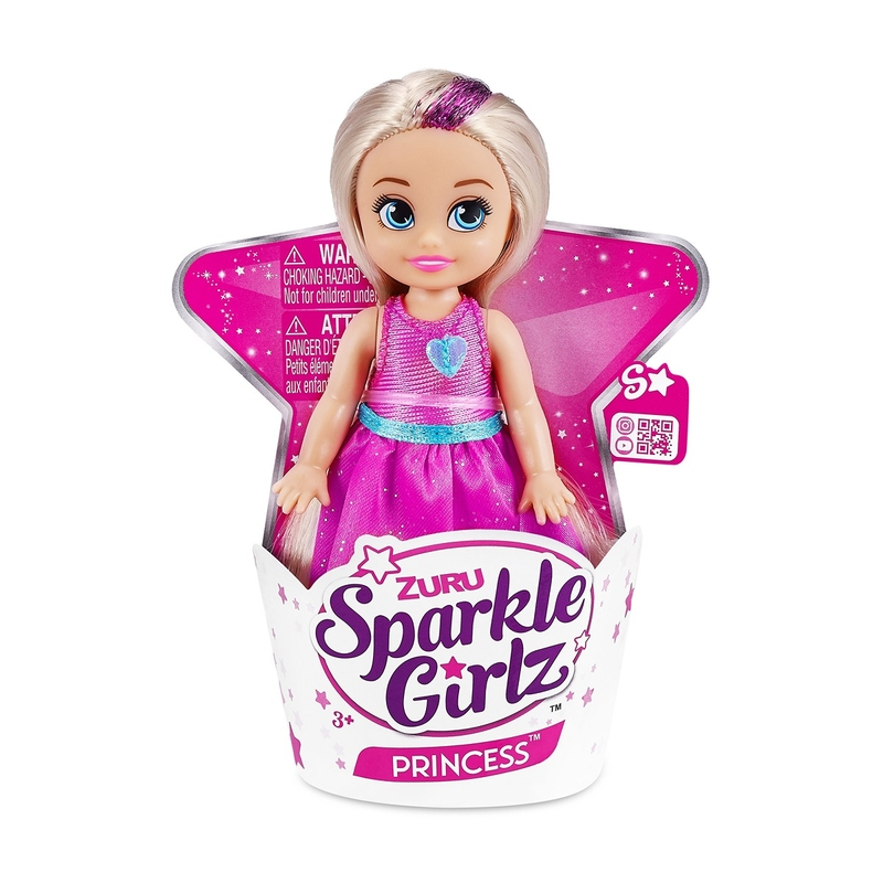 Papusa Printesa mini, Roz, Sparkle Girlz, 12 cm [1]