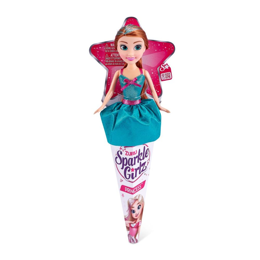 Papusa printesa Sparkle Girlz, Albastru, 27 Cm [1]