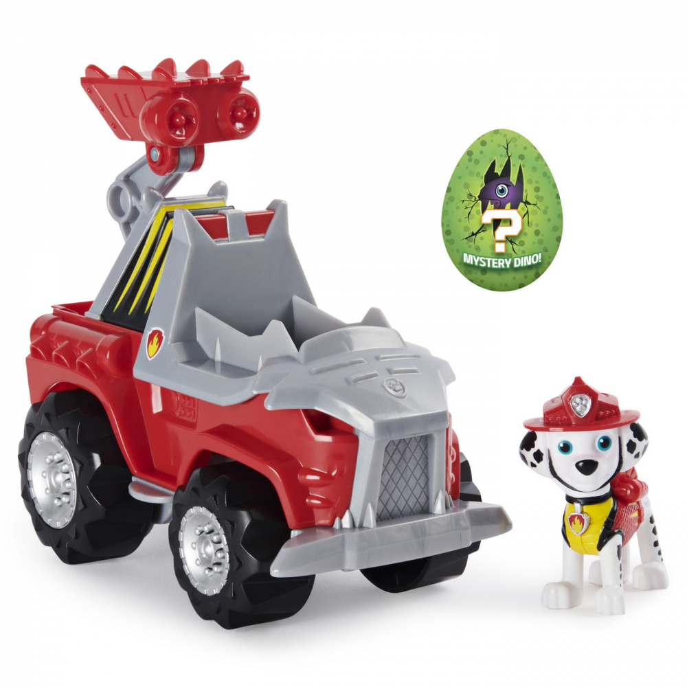 Patrula Catelusilor Set Vehicul Cu Catelus Marshall Si Figurina Dino Surpriza [2]