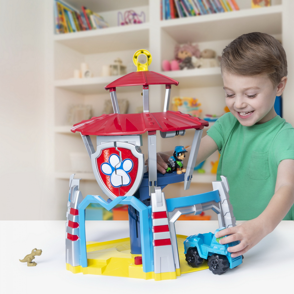 Patrula Catelusilor Turnul De Control Dino Cu Vehicul Si Catelus Exclusiv Rex [9]