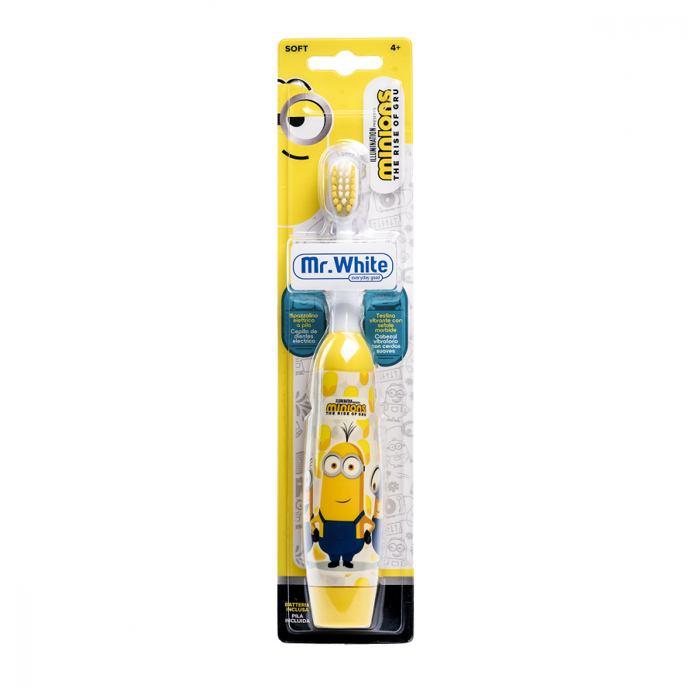 Periuta de dinti Mr.White electrica pentru copii cu baterie MINIONS [1]