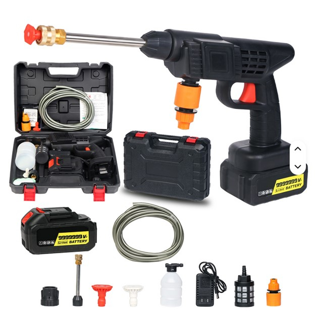 Pistol de Spalare Auto Portabil cu Presiune, 24V, Doua Baterii, 35 Bar, Jet de Apa si Spuma, Cu Valiza [2]