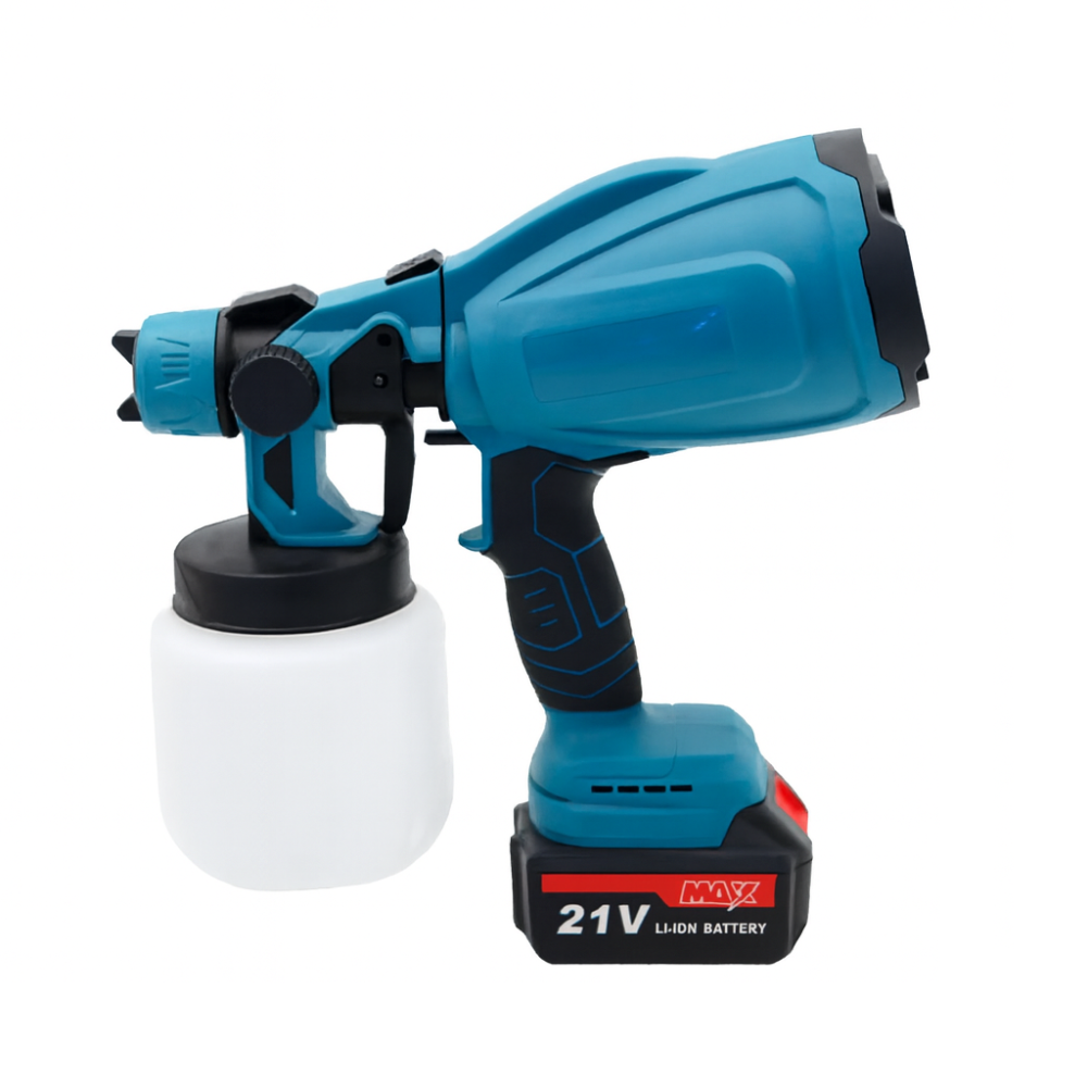 Pistol Electric de Vopsit Profesional cu 2 Acumulatori 21V – Pulverizare Reglabila [2]