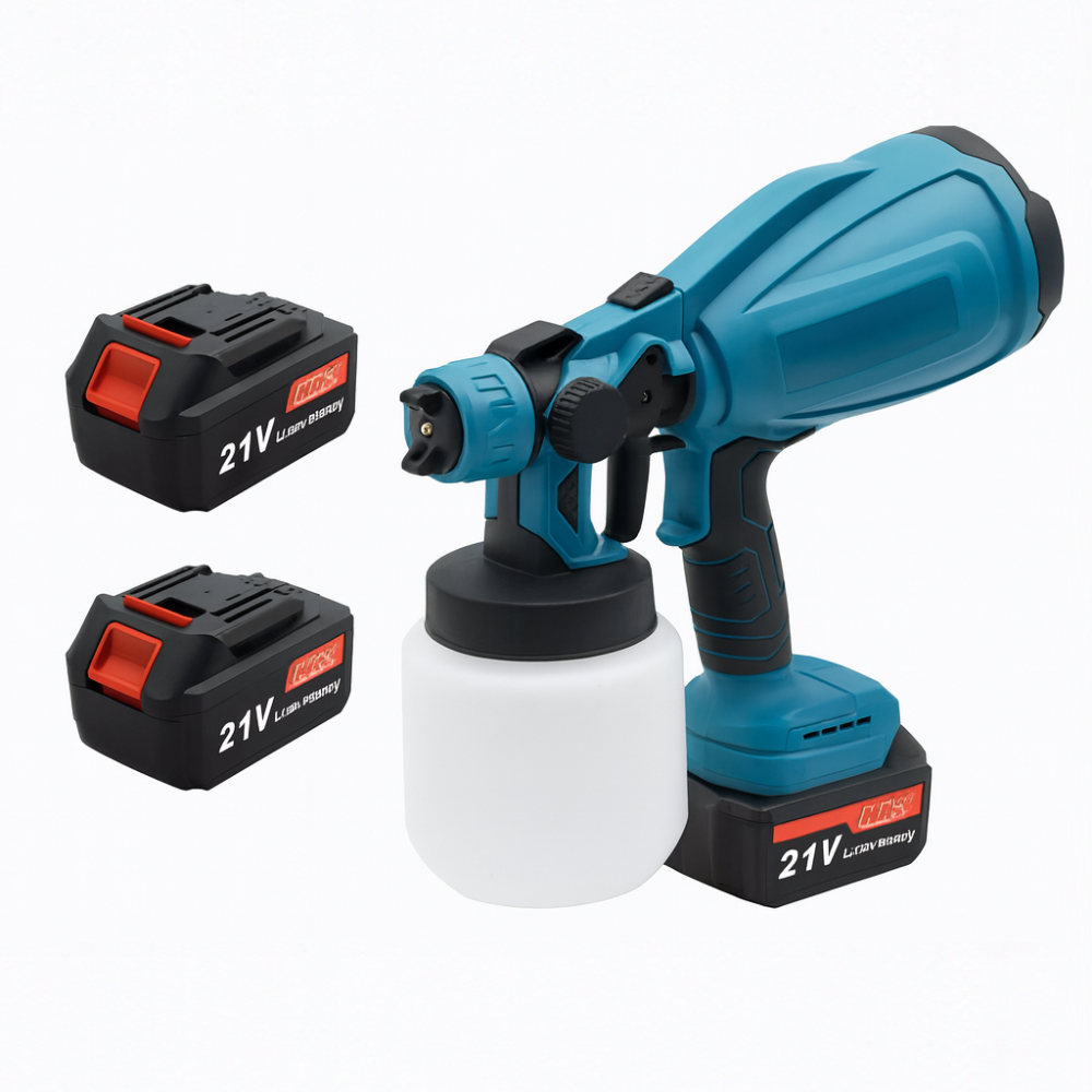 Pistol Electric de Vopsit Profesional cu 2 Acumulatori 21V – Pulverizare Reglabila [1]