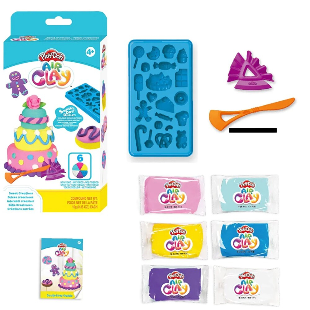 PLAY-DOH Air Clay, Plastilina, set de joaca, Cofetarie [3]