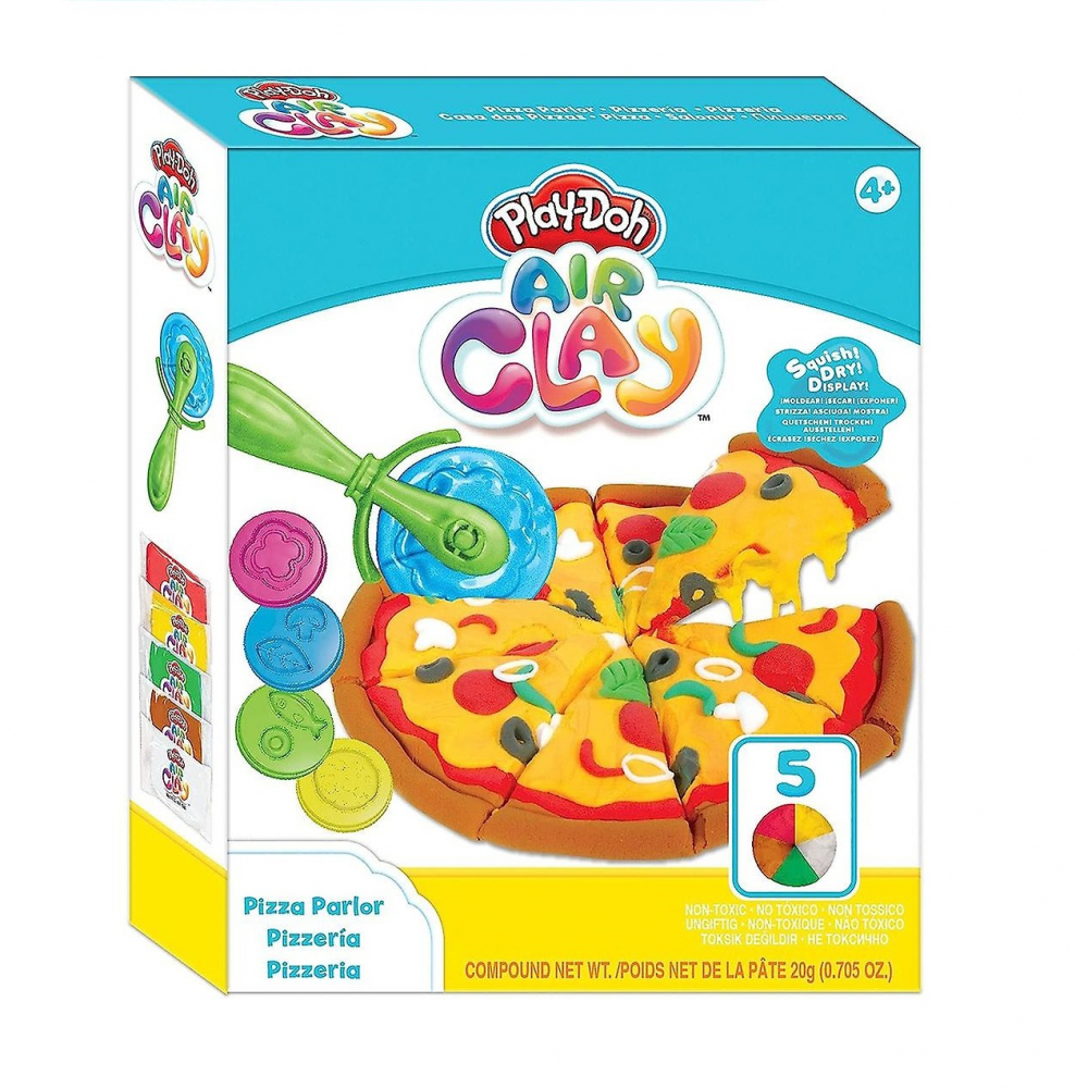 PLAY-DOH Air Clay, Plastilina, set de joaca, Pizzerie [1]