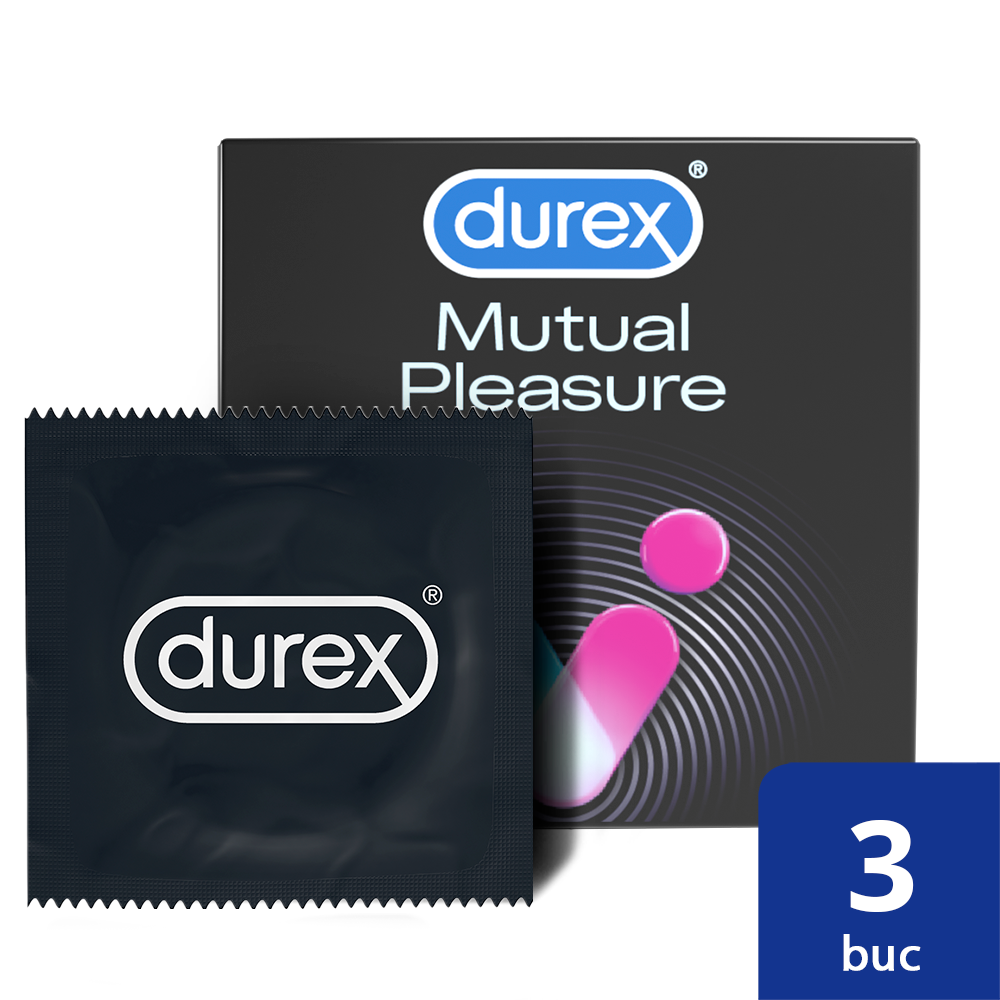 Prezervative Mutual Pleasure, 3 bucati, Durex [1]