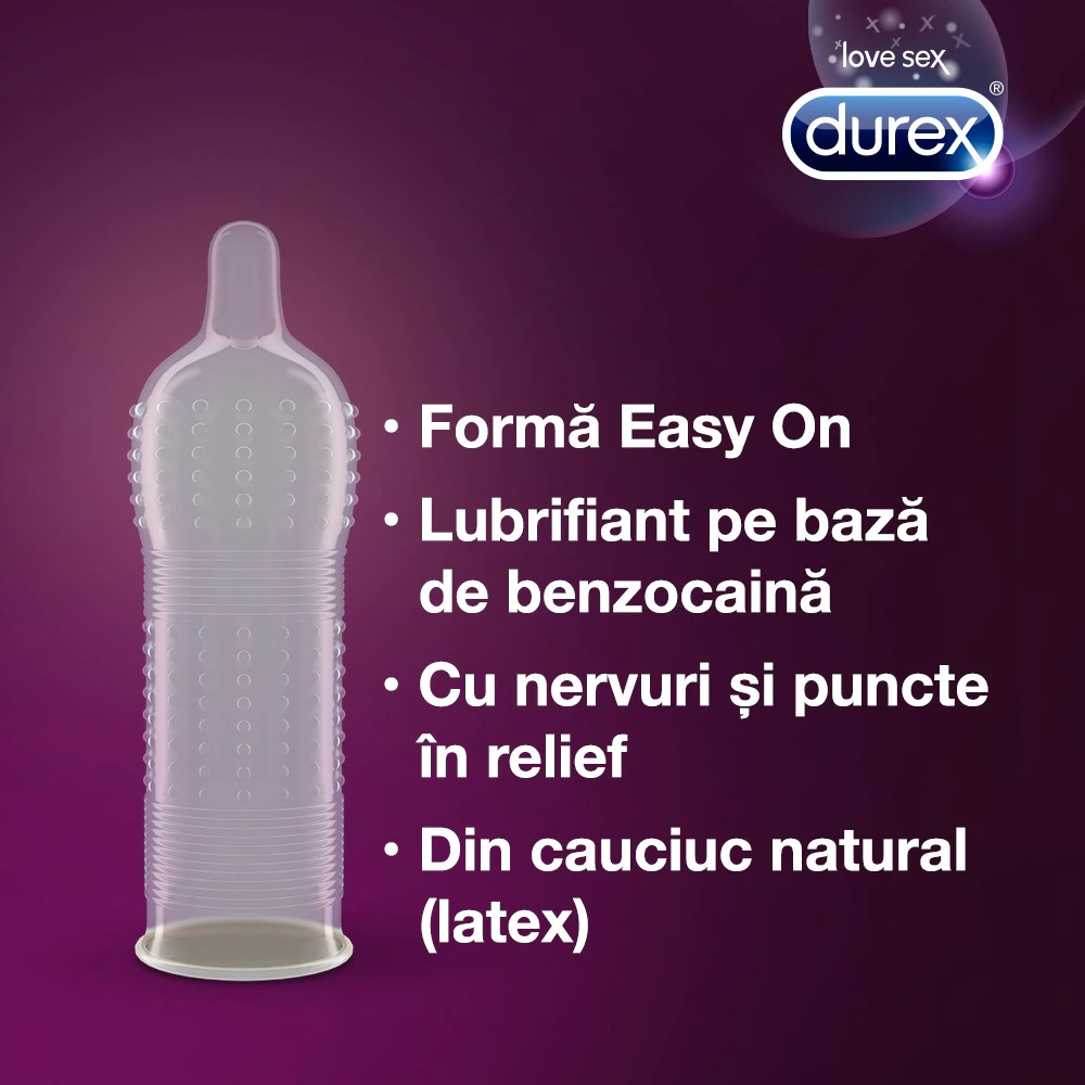 Prezervative Mutual Pleasure, 3 bucati, Durex [3]