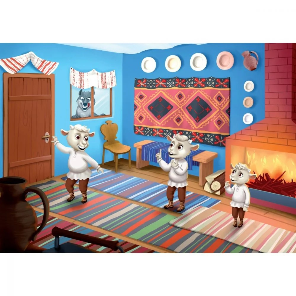 Puzzle 100 piese, Noriel Basme Romanesti, Capra cu trei iezi [2]