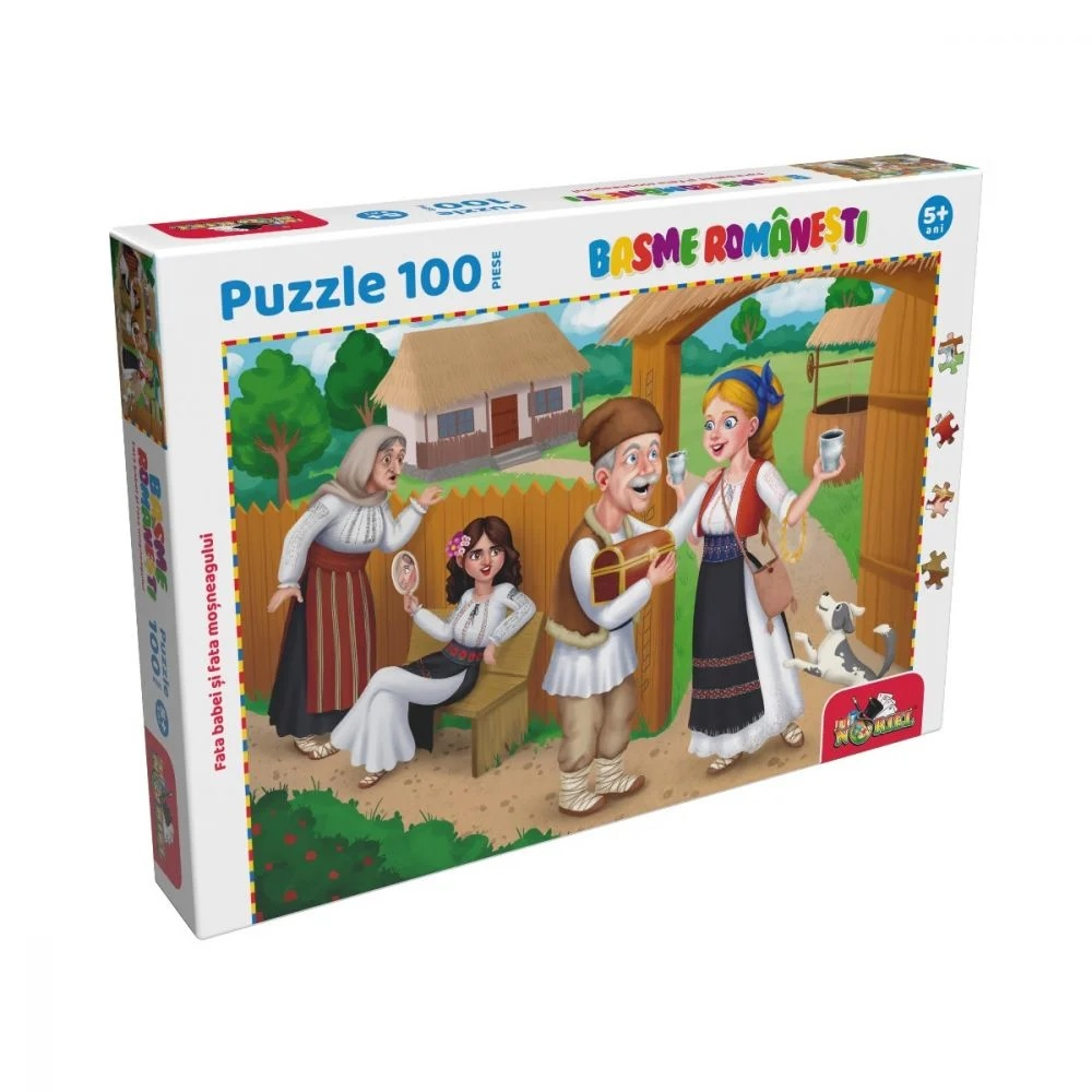 Puzzle 100 piese, Noriel Basme Romanesti, Fata babei si fata mosneagului [3]
