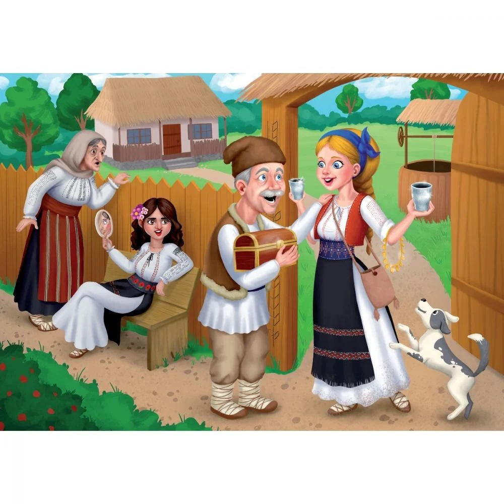 Puzzle 100 piese, Noriel Basme Romanesti, Fata babei si fata mosneagului [2]
