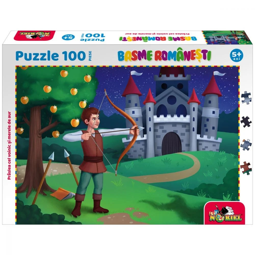 Puzzle 100 piese, Noriel Basme Romanesti, Praslea cel voinic si merele de aur [1]