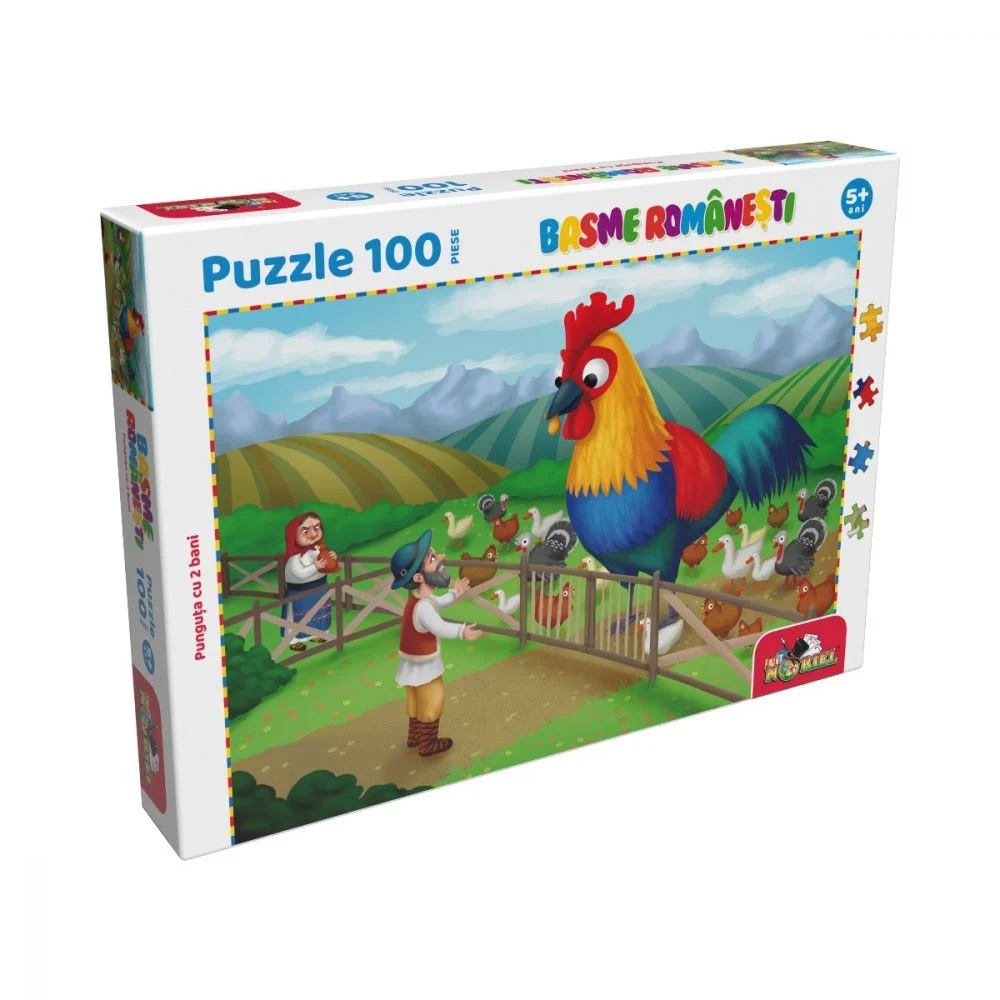 Puzzle 100 piese, Noriel Basme Romanesti, Punguta cu doi bani [3]