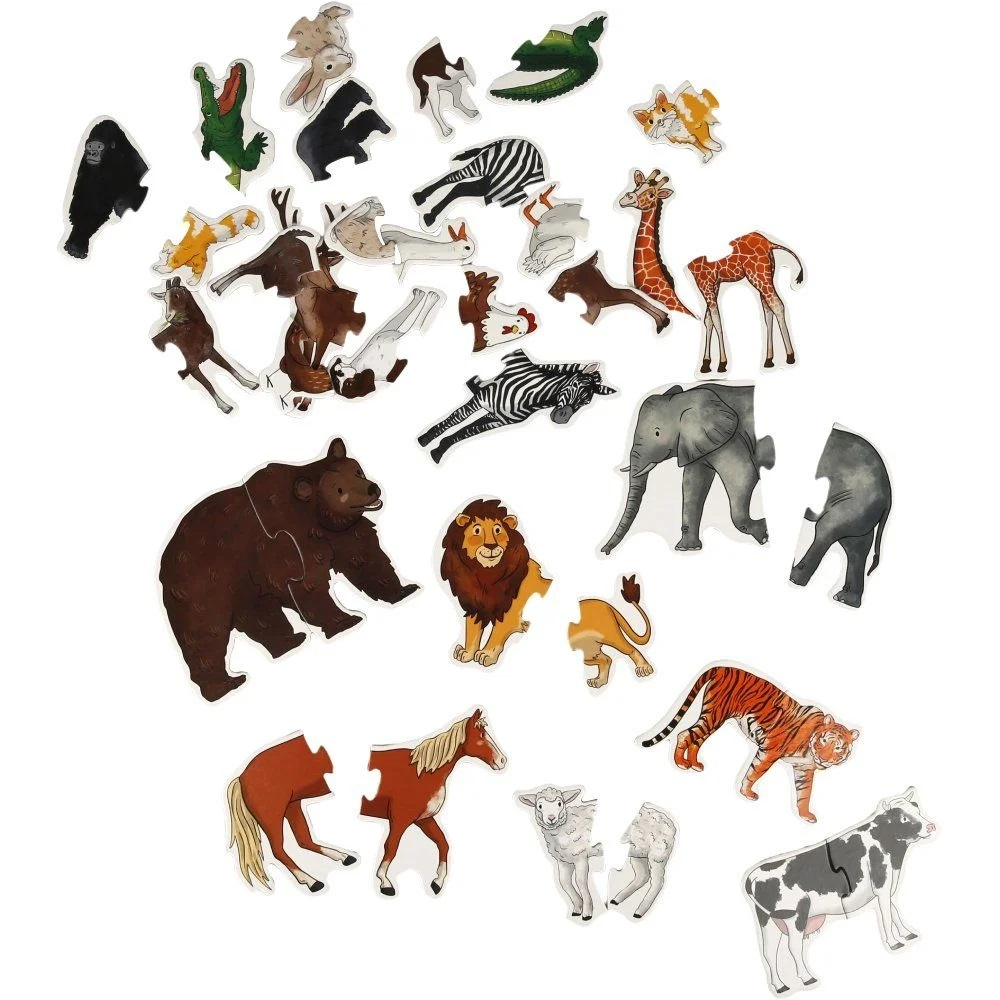 Puzzle educational cu animale, Smile Games, 36 piese [2]