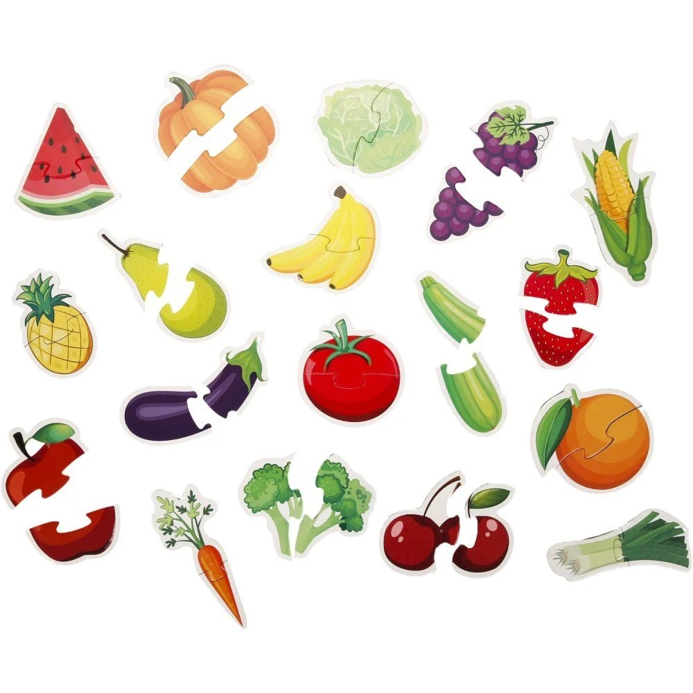 Puzzle educational cu fructe si legume, Smile Games, 36 piese [2]