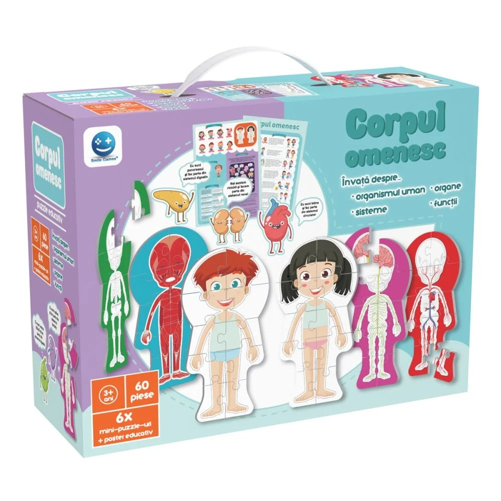Puzzle educativ, Corpul omenesc, 60 piese [5]