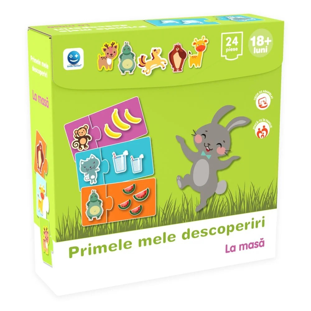 Puzzle Primele mele descoperiri, Smile Games, La masa, 24 piese [1]