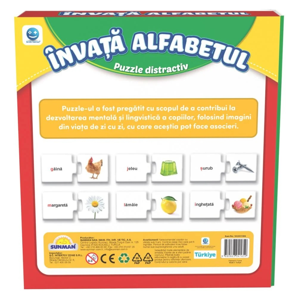 Puzzle Smile Games, Sa invatam alfabetul, 60 piese [3]