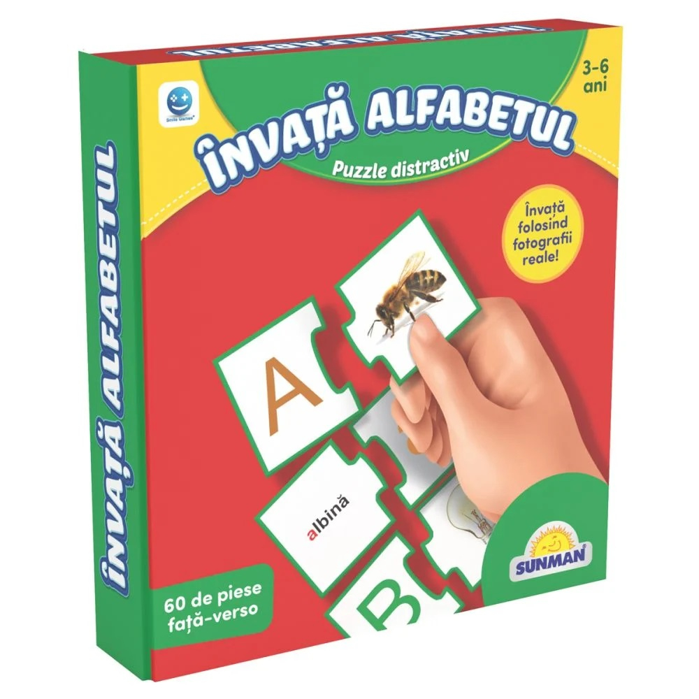 Puzzle Smile Games, Sa invatam alfabetul, 60 piese [1]