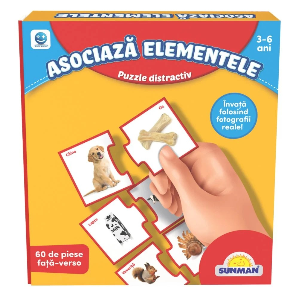 Puzzle Smile Games, Sa invatam asocierea elementelor, 60 piese [1]