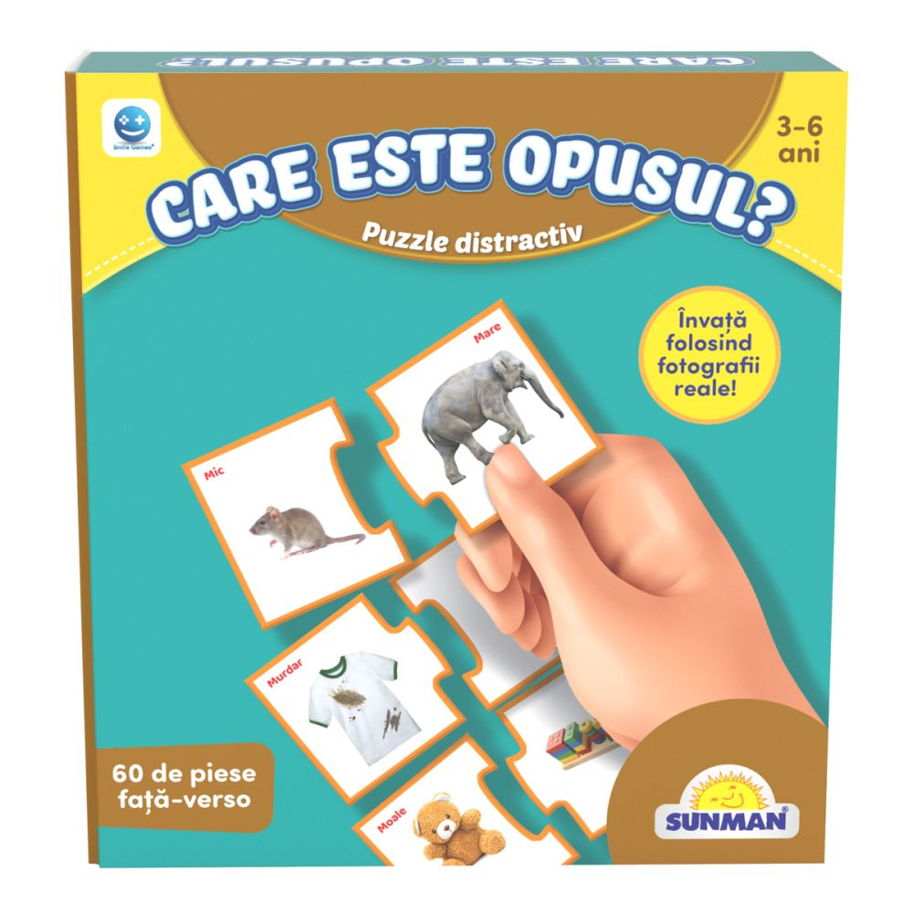 Puzzle Smile Games, Sa invatam opozitiile, 60 piese [1]