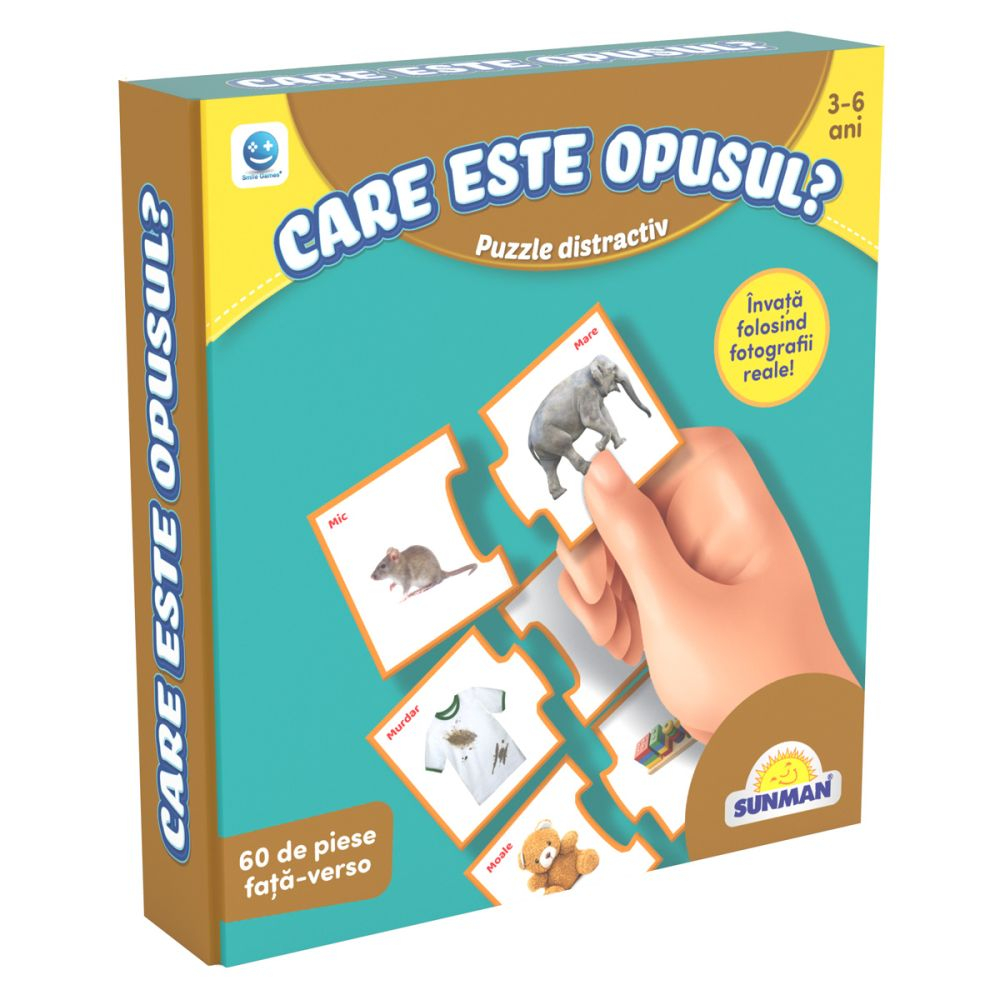 Puzzle Smile Games, Sa invatam opozitiile, 60 piese [2]