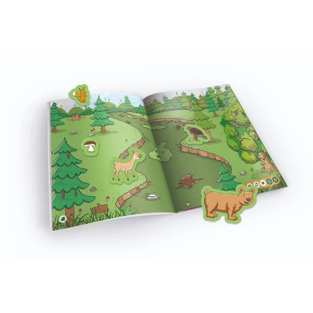 Raspundel Istetel, Carte interactiva cu autocolante, Animale [3]