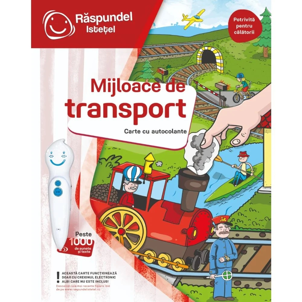 Raspundel Istetel, Carte interactiva cu autocolante, Mijloace de transport [2]
