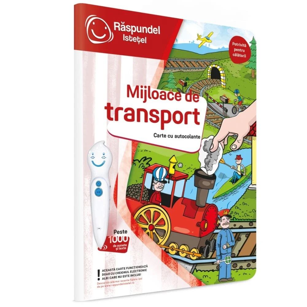 Raspundel Istetel, Carte interactiva cu autocolante, Mijloace de transport [1]